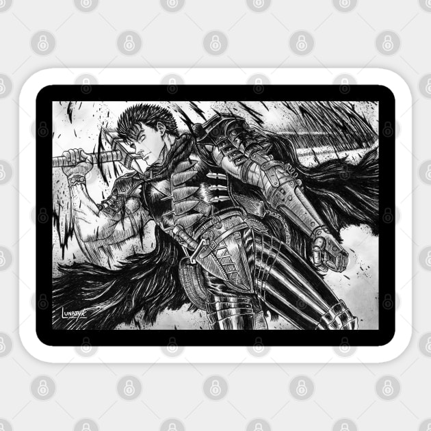 Guts Sticker by Lunatyk